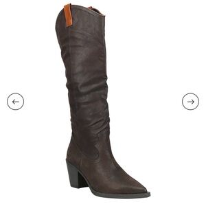 MIA Dark Brown Heeled Boots